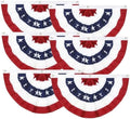 1.5x3Ft 4th of July Decorations Patriotic Decorations Outdoor USA Pleated Fan Bunting Stars and Stripes Banner Fourth of July Veterans Labor Memorial Day Red White and Blue Decor 6Pack by Labrostar
