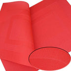 PIGCHCY Vinyl Placemats Set of 12 Washable Durable Kitchen Easy to Clean Plastic Placemats for Dining Table (Passionate Red) - Image 6