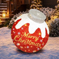 Outdoor Christmas Ball Ornaments, Pop Up Lighted Ball with DIY Sticker by Fashlits