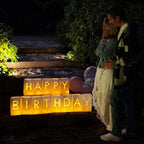 WYMM Happy Birthday Light Up Letters, 30 Tea Lights & 2000 Rose Petals - Image 2