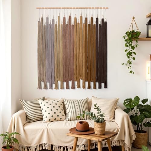 Macrame Wall Hanging Large Boho Home Decor Aesthetic Modern Chic Wall Art - Image 4