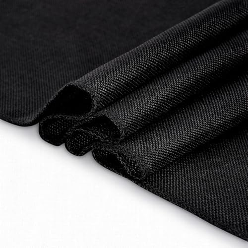 6 Pack Black Burlap Table Runners Jute Table Linens 13x84 inch - Image 6