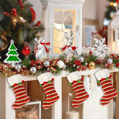 4 Pack Christmas Stocking Holders for Mantle Stockings Hanger - Image 3