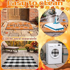 Moucuny 2 Pcs Fall Doormat Outdoor, Fall Front Porch Decor, Non Slip - Image 4