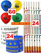 Ramadan favors [108 Pack] Ramadan Pencils Ramadan Wristband Ramadan Balloons Ramadan Mubarak Decoration Eid Gift Eid Favors Ramadan Gifts Islamic favors Islamic wall Decor Wholesale - Image 2
