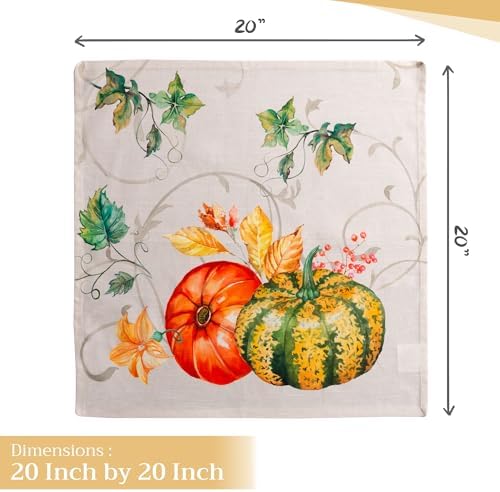 Maison d' Hermine Cloth Napkins Set of 4 Reusable 100% Cotton (20" x 20") - Image 4