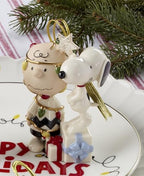 Lenox Peanuts Charlie Brown Christmas Tree Hanging Ornament - Image 4