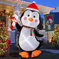 5FT Christmas Inflatables Outdoor Decorations Penguin Holding Candy Cane Blow Up Cute Christmas Decor Built-in LED Lights for Xmas Yard Outside Indoor Party Lawn Garden Porch Holiday by TwoBees