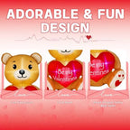 4FT Valentines' Day Inflatable Bear Holds Love Heart, Valentines Day Decor Built-in RGB LED Lights, Valentines Gift Blow Up Yard Decoration for Party Anniversary Wedding Propose Garden Lawn - Image 4