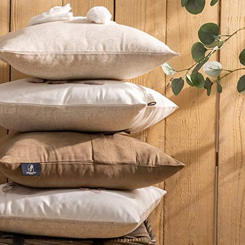 Phantoscope Pack of 4 Happy Easter Throw Pillow Case Cushion Cover Wonderful Rabbits 18 x 18 inches 45 x 45 cm - Image 6