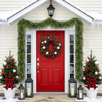 yofit 2 Pack 9FT Christmas Garland Artificial Cedar Garlands for Mantel - Image 5
