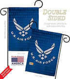 US Air Force Garden Flag - Pack Armed Forces USAF United State American Military Veteran Retire Official Support Our Troops - House Decoration Banner Small Yard Gift Double-Sided Imported 13 X 18.5 - Image 3
