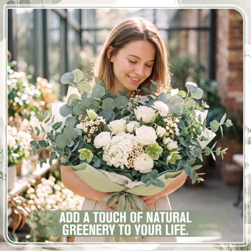 Waydress 40 Pcs Artificial Eucalyptus Stems, 23.6" Faux Greenery for Vases - Image 5