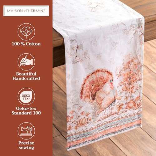 Maison d' Hermine Table Runner 100% Cotton 14.50" x 108" (Single Layer) - Image 2