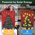 Lighted Christmas Garden Flag for Outside, Xmas Tree, 28x40 In - Image 3