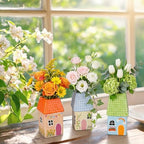 Remerry 3 Pcs Vintage Ceramic Small Vase Home Decor - Image 3