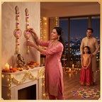 6 Pcs Lotus Hanging Decoration for Pooja Indian Ganpati Garlands Decor - Image 4