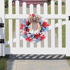 22inch 4th of July Wreath for Patrioticfor Memorial Day Front Door Decor - Image 5