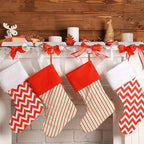 Christmas Stocking Holders for Mantle Set of 6 Silver - Image 4
