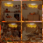Large Happy Thanksgiving Neon Sign Fall Window Lights 24.4*10.6In - Image 7