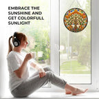 Day of The Dead Tree of Life Stained Glass Wall Decor 11.8" - Image 4