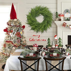 26 Inch Christmas Wreath, Christmas Wreaths for Front Door, Artificial Pine Wreath for Table Wall Window Indoor Outdoor Christmas Decoration - Image 3