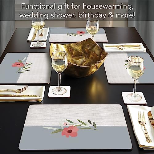 CounterArt Meadow Flower Boxed Set of 4 Premium Hardboard Placemats - Image 2