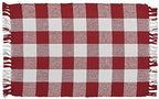 Park Designs Buffalo Check Placemat Set of 4, Red & Cream by ParkDesigns