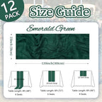 12 Pack Emerald Green Cheesecloth Table Runner 23 x 120 Inch 10Ft - Image 2