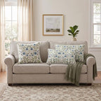 ISAENNE Designer Linen Throw Pillow Cover,Set of 2,20"x12"-Mosella A - Image 4