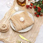 Mixweer 100 Pcs Gauze Cheesecloth Napkins 19.7 x 19.7 Inch, Camel - Image 3