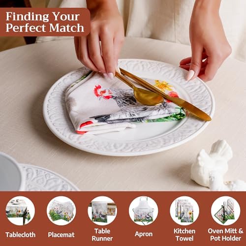 Maison d' Hermine Cloth Napkins Set of 4 Reusable 100% Cotton (20" x 20") - Image 4
