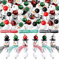 Vicenpal 450 Pcs Christmas Wooden Beads, Plaid, Classic Color by Vicenpal