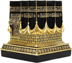 Islamic Kaba Replice Model,Muslim Turkish Home Table Decorations,Islamic Ramadan Showpiece,Golden Black Islamic Prayer House Model,Eid Ramadan、umrah Gift (Golden Black) by Unknown