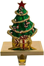 Kurt Adler Zinc Christmas Tree Stocking Holder Decor - Image 2