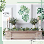 20 Pcs Eucalyptus Leaves Stems and Eucalyptus Garland 6.56 ft Artificial Silver Dollar Leave Picks Faux Branches Greenery Bouquet for Front Door Wedding Centerpiece Arch Wall Decoration Vase Filler - Image 6