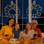 2 Pcs Light Up Turkey Lights Decorations Indoor, Thanksgiving Window Decorations Thanksgiving Lights Battery Operated Fall Lighted Window Decor with Timer & 8 Modes for Home - Image 5