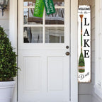 Welcome To The Lake Y'all Board 8x48inch Rustic Lake House Welcome Standing Sign for Front Door Porch, Farmhouse Oar Theme Vertical Yard Outdoor All Season Decorations - Image 7