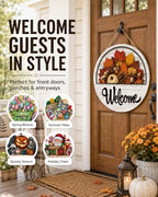 16 PCS Interchangeable Welcome Sign for Front Door Every Season Decoration - Image 2