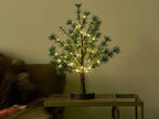 Fudios Lighted Christmas Pine Tree with Timer 60L Fairy Lights Battery Operated or USB Plug in18IN for Home and Holiday Decoration - Image 6