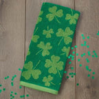 SKL Home St. Patrick's Day Shamrock Hand Towel Set-2pc, Jacquard, Green - Image 2