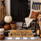 Moucuny 2 Pcs Fall Front Door Mat, Coir Welcome Doormat Outdoor, Non Slip - Image 2