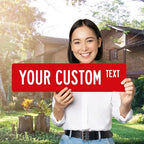 Custom Street Sign, Personalized Novelty Road, Green Border, Christmas - Image 2