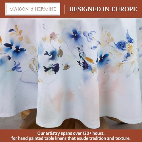 Maison d' Hermine Table Cloth Round Table Reusable 100% Cotton 63" Diameter - Image 2