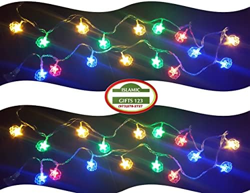 Ramadan Mubarak Wall Decoration Lights [8 Pack] Ramadan Favors Ramadan DIY Eid Decor (8 Multi Lights) - Image 3