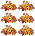 BLOSMON Fall Flowers Centerpieces for Wedding Table Decor, 6 Pcs, Orange by Blosmon