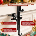 6Pcs Christmas Fireplace Stocking and Garland Hanger Fits 0.87-4.1" Mantle - Image 5