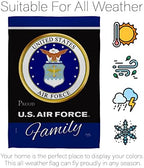 Air Force Proudly Family Garden House Flag - Kit Armed Forces USAF United State American Military Veteran Retire Official - Decoration Banner Small Yard Gift Double-Sided Made In USA 28 X 40 - Image 6