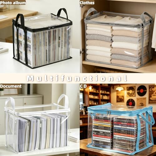 4 Pack Clear Comic Book Storage Containers, White - Image 7