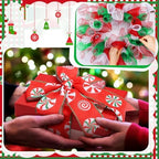 10 Pcs Christmas Ribbon 4 Mesh Ribbon 6 Burlap Wired Edge Ribbons - Image 5